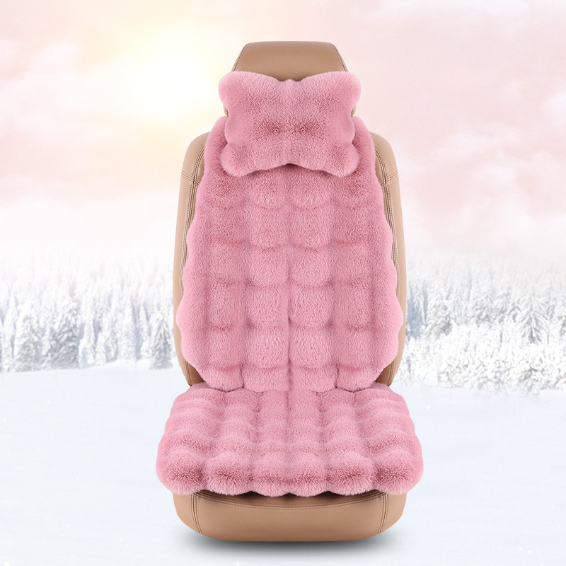 Wool pad, Qìchē Seat Cushion - red-bean-paste-driver-seat-headrest