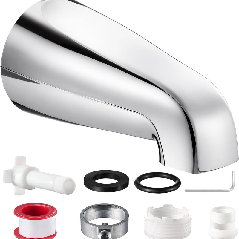 Five-Piece Bathtub Faucet Set Without Pull-Out Bathtub Spout Four-Function Bathtub Faucet Waterfall