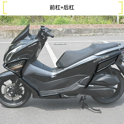 Motorcycle Crash Bars, Front | Motorcycle bumper - double-layer-anti-rust-upgraded-front-bumper-rear-bumper-rear-bumper-is-not-available-for-26-models