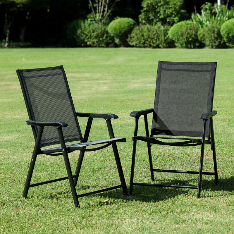 Mesa y silla de patio al aire libre silla plegable de terraza silla de comedor computadora silla portátil plegable ligera