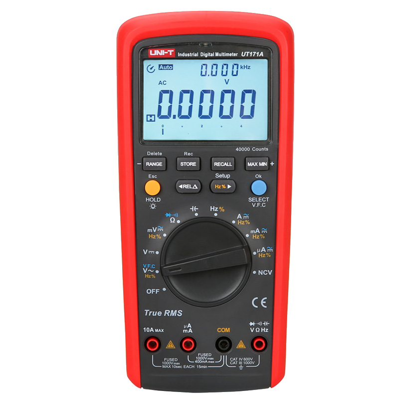 优利德(UNI-T)UT171A数字万用表工业级高精度智能防烧万能表4位半
