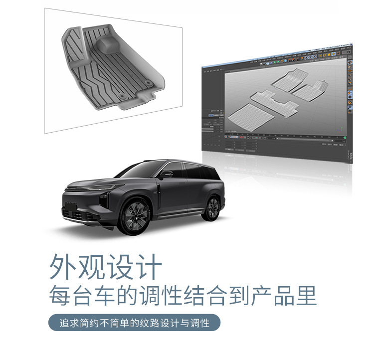 Car Floor Mats For 25 Tranqi S7 Special Car Floor Mats Dirt-Resistant TPE Floor Mats Environmental Protection Trunk Mats