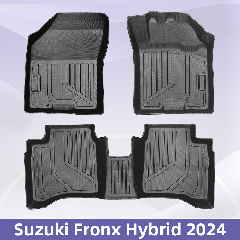 Aplicable a Suzuki Fronx híbrido 2024 timón derecho 3D todo el tiempo material TPE almohadilla de pie almohadilla del maletero