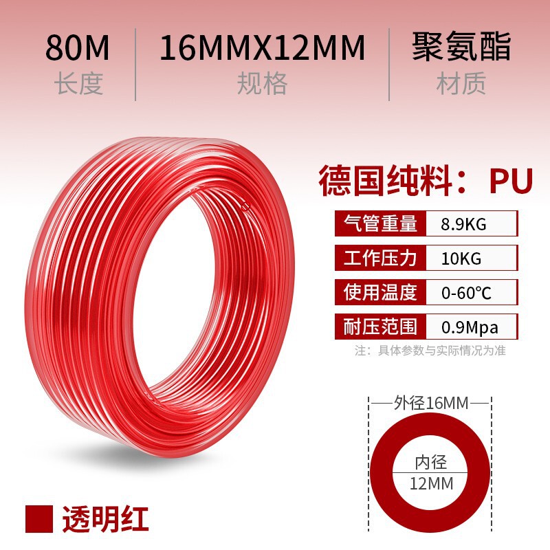 PU气动软管8mm气线12mmPU管PU气管空压机配件大全|undefined