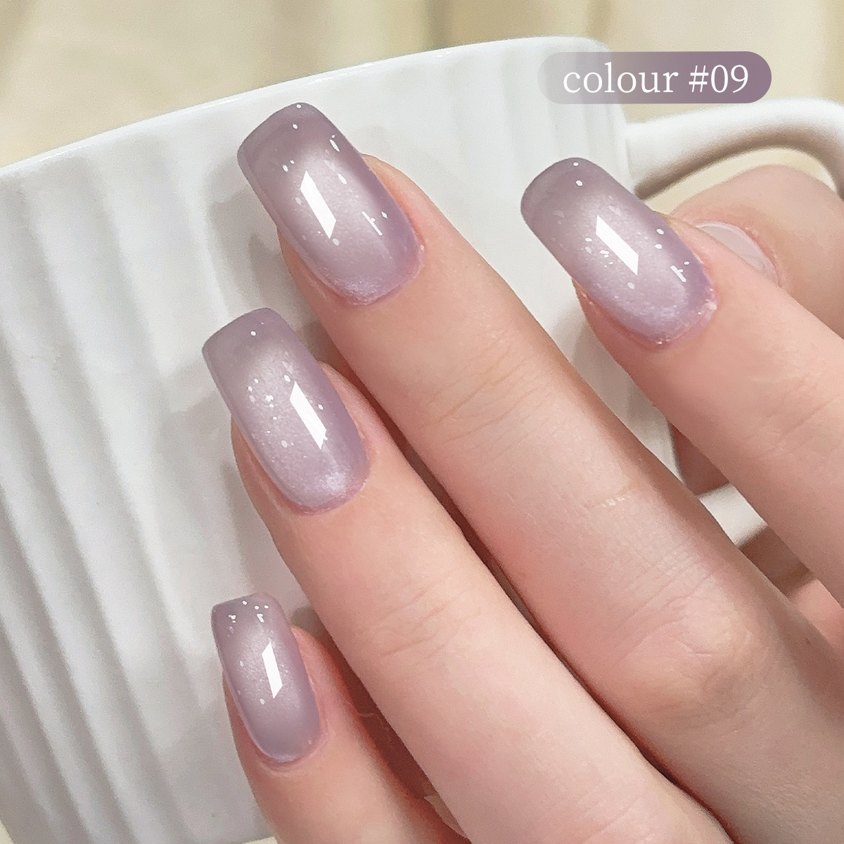 2025 nuevo color popular blanco, cuentas de vidrio Zhiguang, esmalte de uñas de ojo de gato, color popular de la tienda de uñas image 5