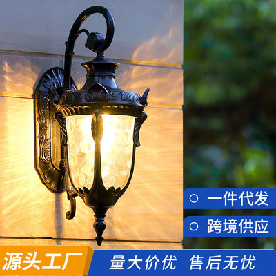 户外壁灯欧式别墅门口阳台走廊室外美式复古大门照明酒店壁挂式|ms