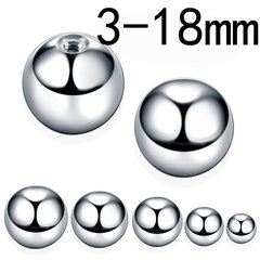 Titanium steel beads navel ring ear studs ear bone studs lip studs tongue studs spare backup nuts steel beads steel balls ball plugs nuts