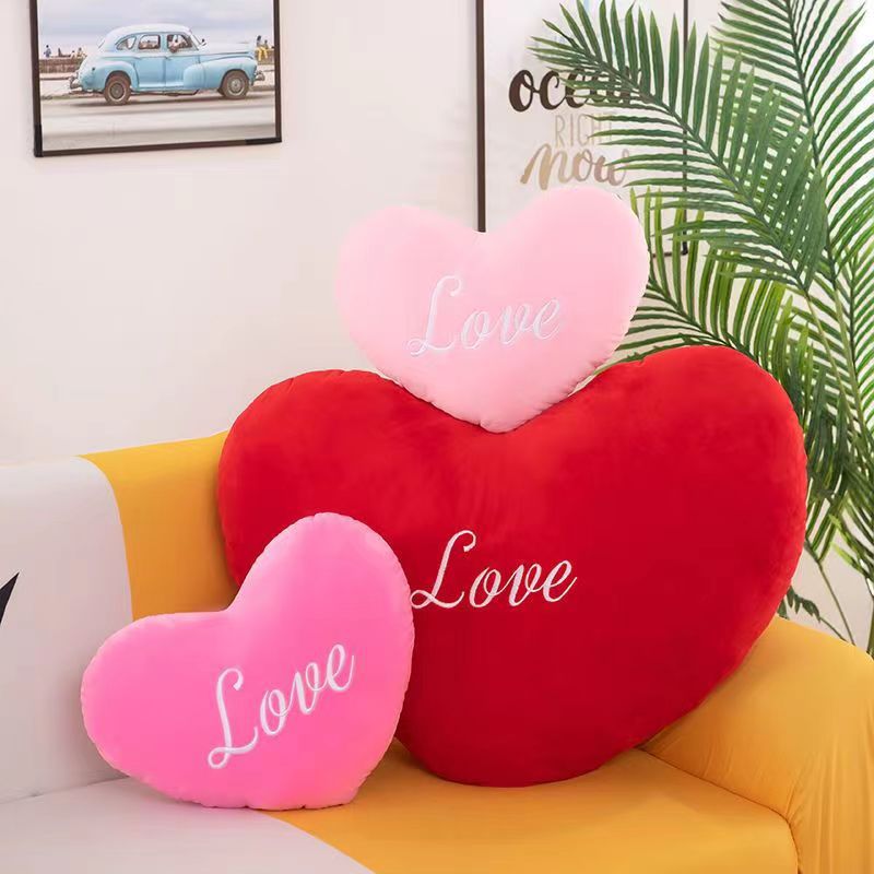 Cute Letter Heart Shape Pp Cotton Throw Pillow display picture 4