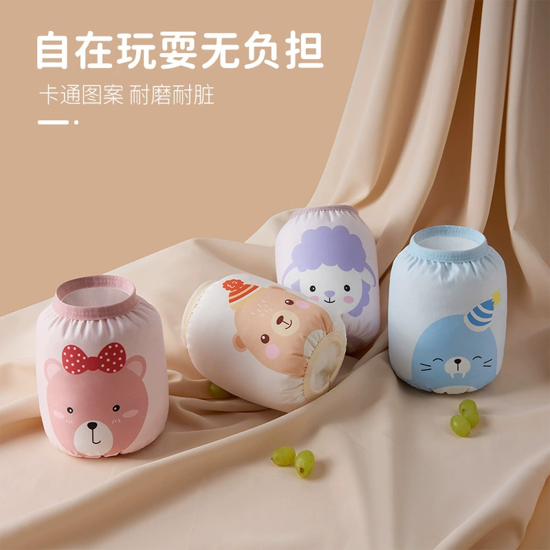 Осенне-зимние детские рукава Детские водонепроницаемые маслостойкие рукава для мальчиков и девочек, устойчивые к пятнам и пятнам, Детские Мультяшные Маленькие рукава