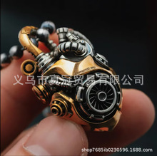 跨境独立站新品Mechanical heart pendant手工制作的机械心形吊坠