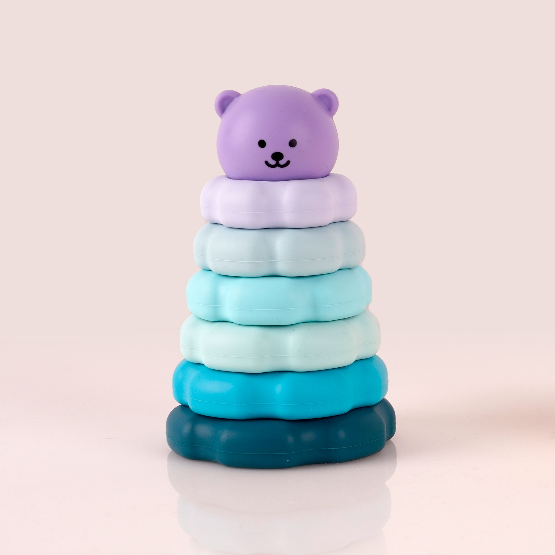Bloques de educación temprana para bebés de 1 - 3 años de edad, goma de silicona, plástico digital, juguetes para bebés apilados