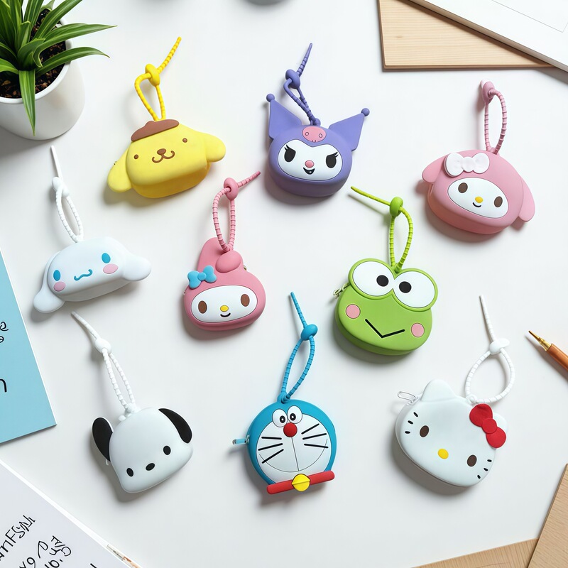 Sanrio Coin Purse Kuromi Children's Backpack Pendant Cute Cinnamoroll Key Storage Bag Girl's Bag Charm Sanrio Coin Purse Kuromi Children's Backpack Pendant Cute Cinnamoroll Key Storage Bag Girl's Bag Charm