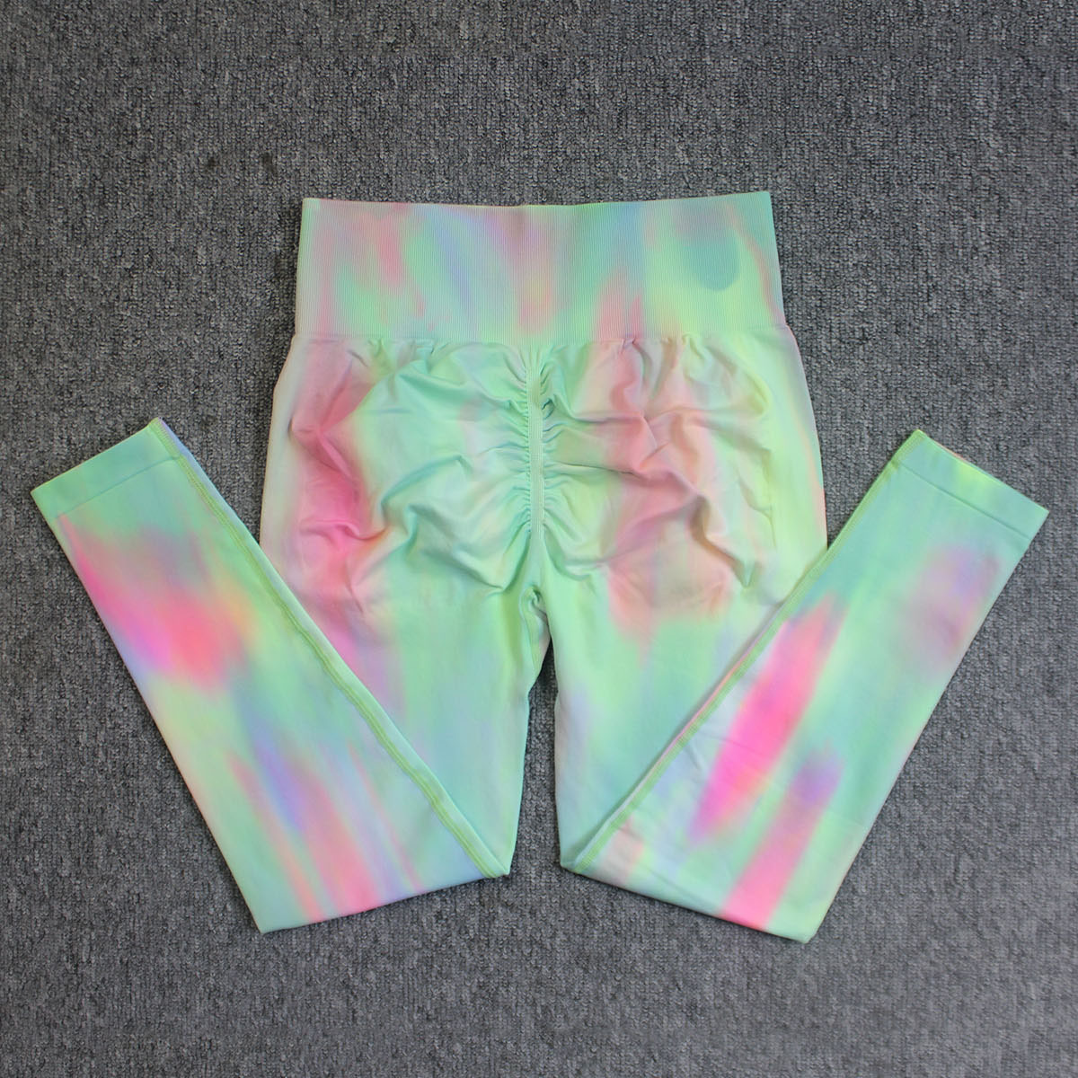 Europa y América Nueva Aurora doble levantamiento de la cadera pantalones de yoga teñidos pantalones de fitness pantalones de entrenamiento ropa de yoga Pantalones deportivos image 11