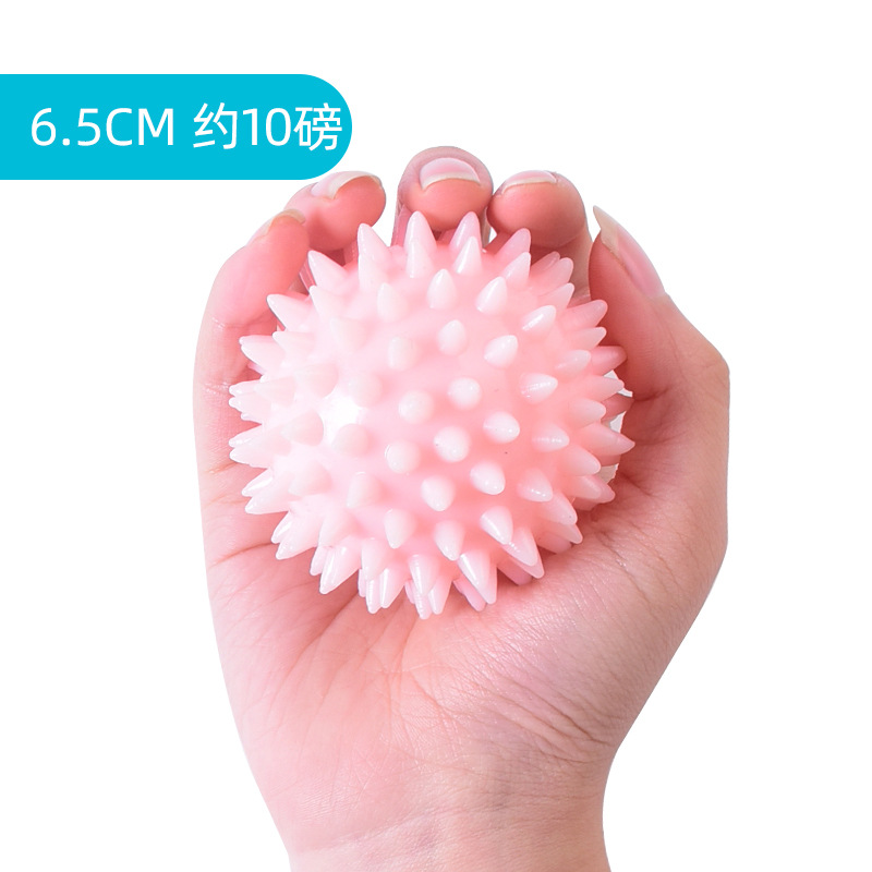 TPR Bola de erizo de cuatro dedos Entrenamiento de agarre primario Bola suave Rehabilitación de ancianos Parálisis parcial Masaje de viento Bola de dedos Práctica de manos