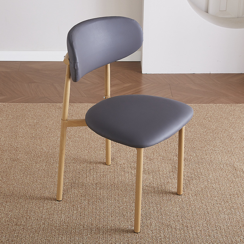 Silla de comedor práctica de viento crema silla de comedor doméstica pequeña silla moderna simple silla de restaurante de hotel de estudio