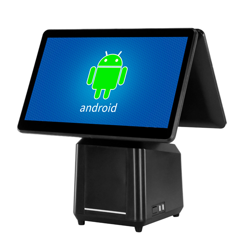 安卓11海外版收银机双屏触摸超市收银机点餐机奶茶餐饮收银系统