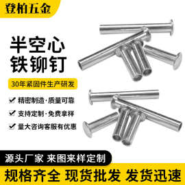厂家批发现货 半空心铁铆钉 单车铆钉 箱包童车铆钉 中空钉