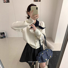 苏珊 2025秋新款羊毛针织衫宽松休闲韩版毛衣女小香风上衣109892