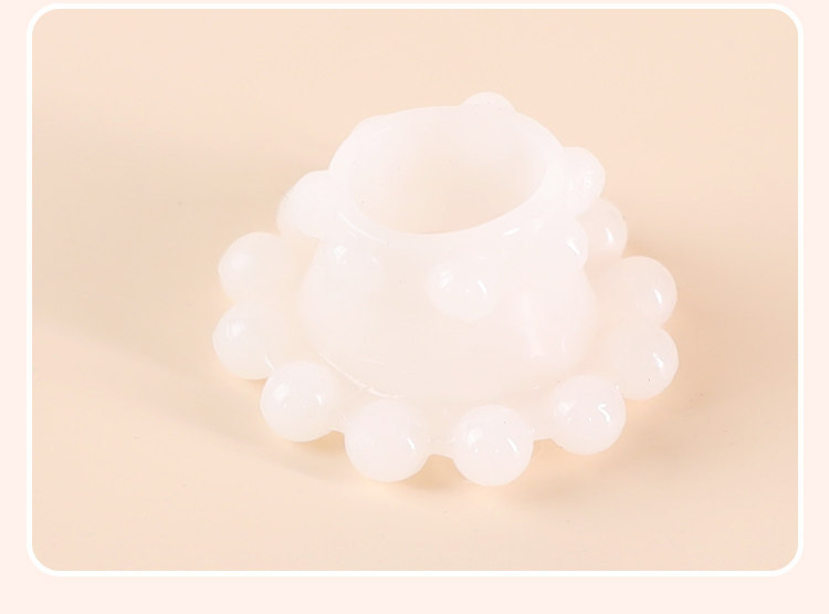 Beaded Penis Ring, TPE Delay Constriction Ring with 18 Beads, Manual Male Adult Toy — detail image 12