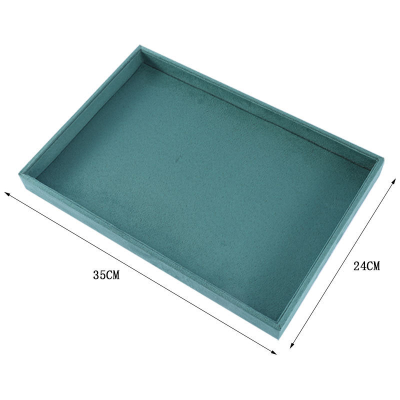 Muestra de joyería negra de alta calidad de tela de vello para ver paletas de joyería caja de almacenamiento collar de joyería anillo bandeja de visualización image 23