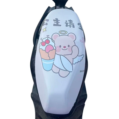 Cartoon Bear Electric Vehicle Seat Electric car cushion - princess-please-sit-down-little-bear
