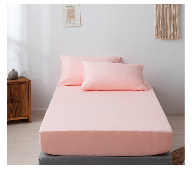 Tessuti per la casa, biancheria da letto, lenzuola in tinta unita in fibra sintetica lavata giapponese, fodere protettive per materassi_voghion.com