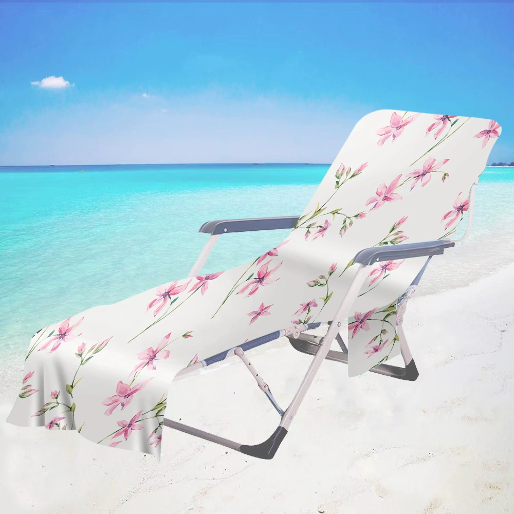 Геометрические пляжный стул крышка кресло полотенце пляжное полотенце 3D цифровой печатный микрофибры банное полотенце с карманом