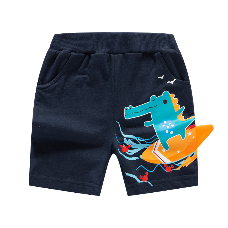 Pantalones cortos para niños verano estilo occidental pantalones casuales pantalones para niños bebé verano estilo coreano dibujos animados tiburón ropa para niños entrega image 17