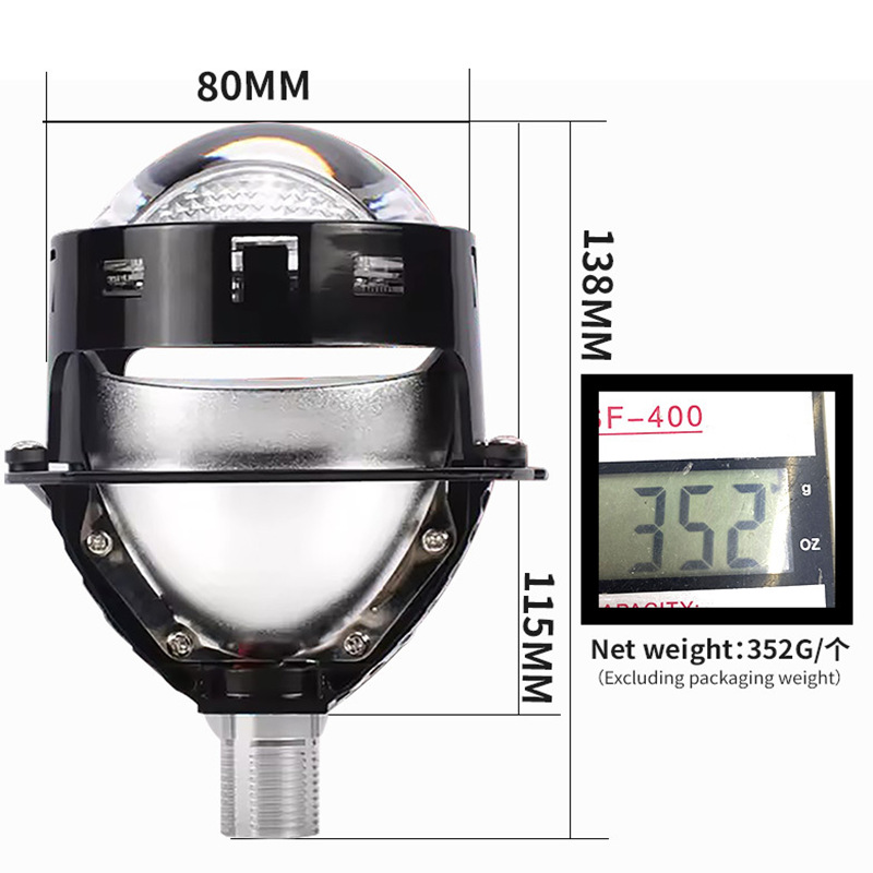 A7 luz diurna función de dirección lente inteligente de alta potencia faro LED cerca de luz superbrillante