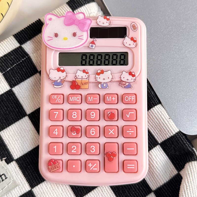 Calculadora de dibujos animados lindo creativo estudiante cultura de oficina producto de alto valor mini computadora portátil al por mayor