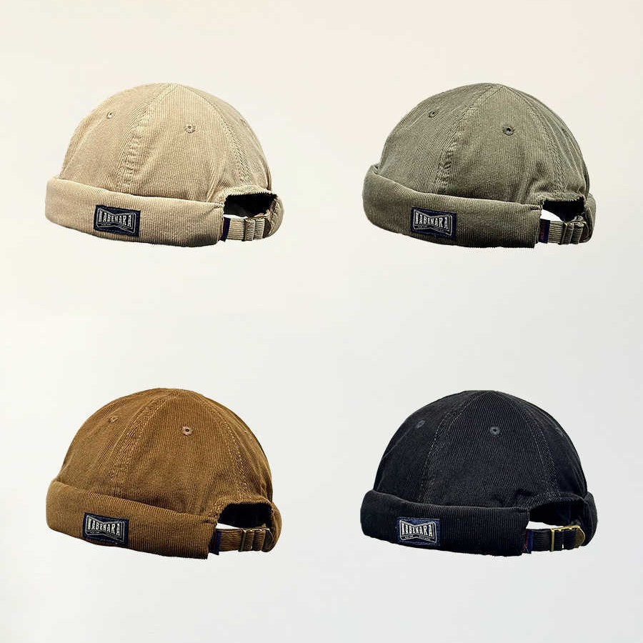 Otoño y invierno japoneses de vello retro gorra de piel de melón hombre hip-hop gorra de calle mujer gorra de moda universal