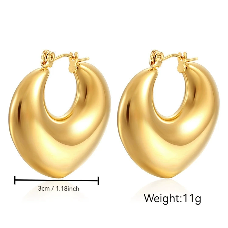 Серьги из нержавеющей стали, европейский стиль, 18 К, оптовая продажа