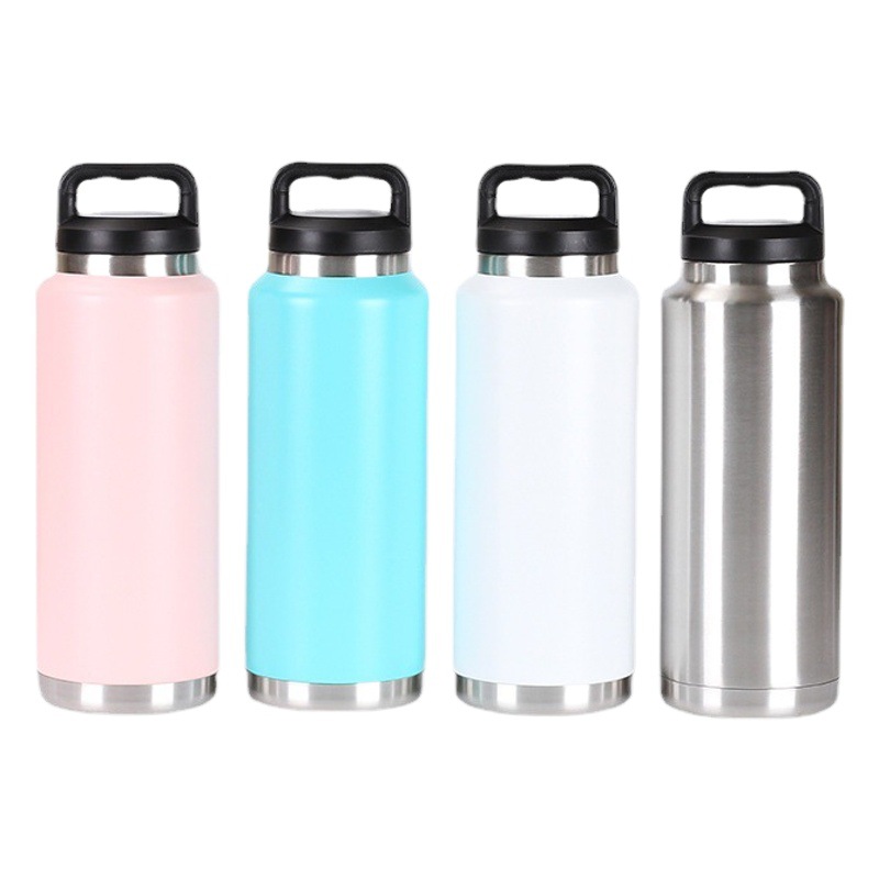 Deportes al aire libre olla espacio de acero inoxidable portátil 36oz gran capacidad taza vacío frío y calor preservación hervidor los deportes