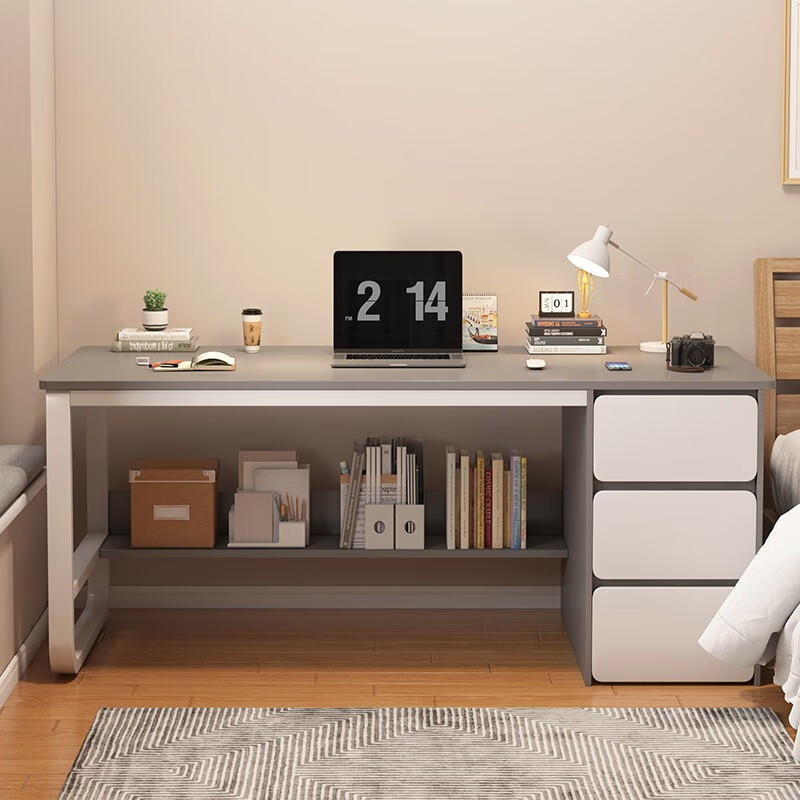 Escritorio del personal con cajones Dormitorio del hogar Dormitorio minimalista moderno Libro de estudio para estudiantes Escritorio para computadora Escritorio