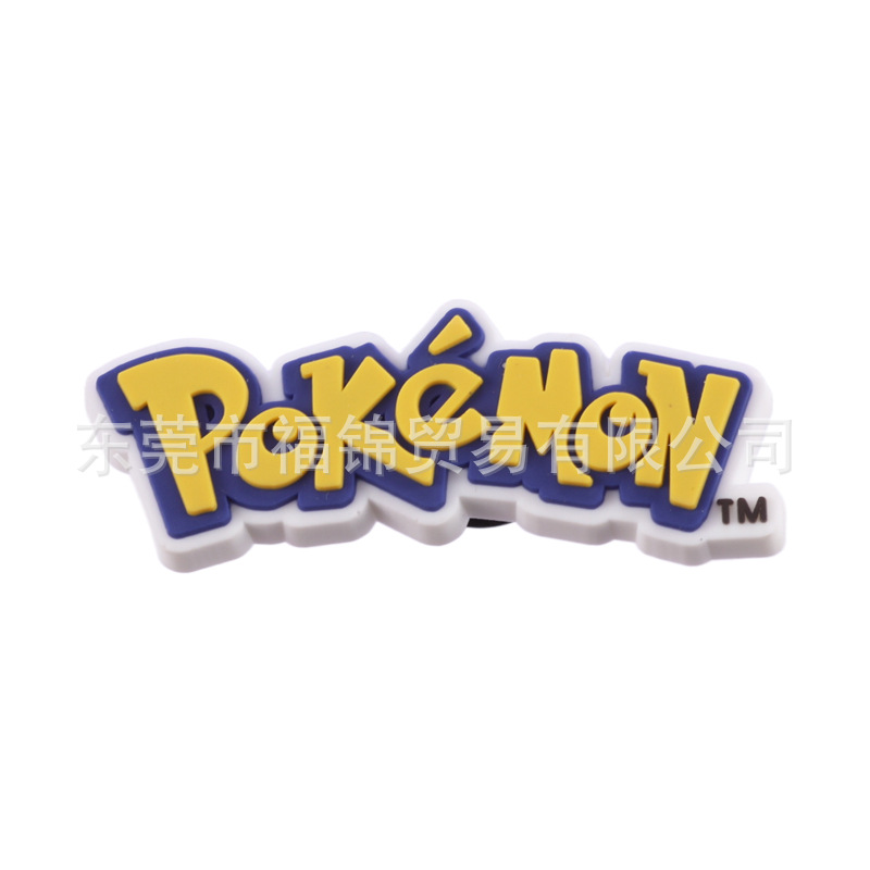 2025 nuevos accesorios de zapatos de botón de flores de zapatos de botón de flores de Pokémon, el mismo tipo de accesorios al por mayor