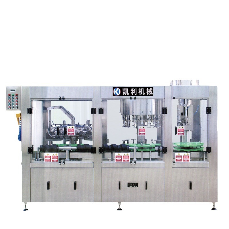 供应灌装设备 GCP型三合一机 冲瓶、灌装、旋盖三合一灌装机械