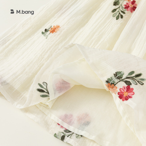 Beibei City dress girls summer halterneck ethnic style skirt vest gauze skirt children's princess skirt XQ23345