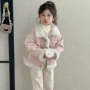 新款女童女孩皮毛一体上衣