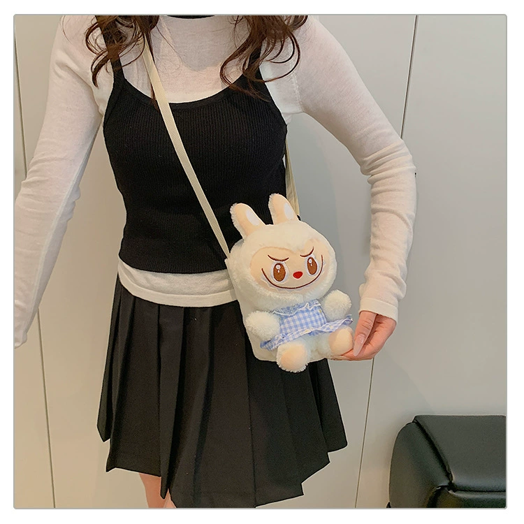 Rabbit, plush cartoon doll, shoulder bag, worn on the shoulder, Birthday gift