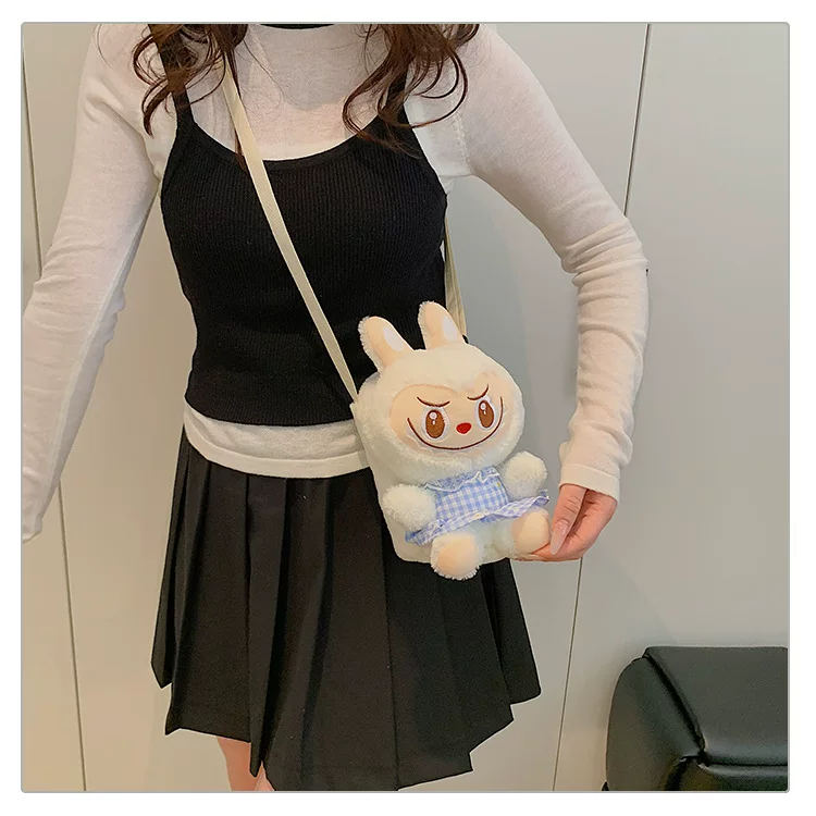 Rabbit, plush cartoon doll, shoulder bag, worn on the shoulder, Birthday gift