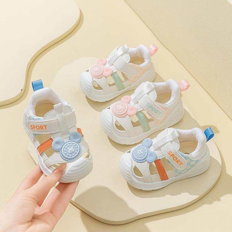 Children's sandals summer new sandals men's non-slip soft bottom baby sandals women's anti-collision toddler sandals wholesale