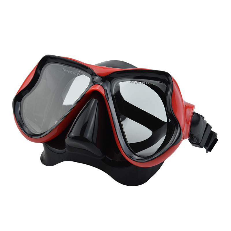 Transfronterizo nuevo adulto profesional integrado HD gafas de buceo ajuste cómodo ajustable máscara de vidrio templado