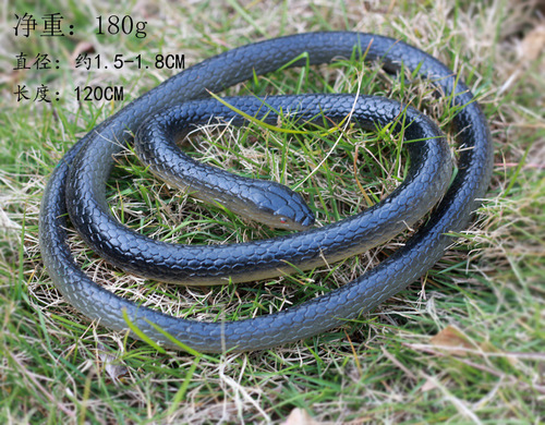 Unique and Creative Full-Set Toy Scary Fake Snake Soft Rubber Green Snake April Fool's Day Simulation Snake Halloween Prop