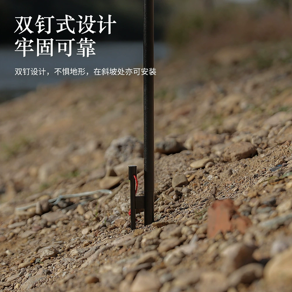 Открытый двойной крюк для кемпинга стойка съемный кронштейн портативный выдвижной двухголовый светильник