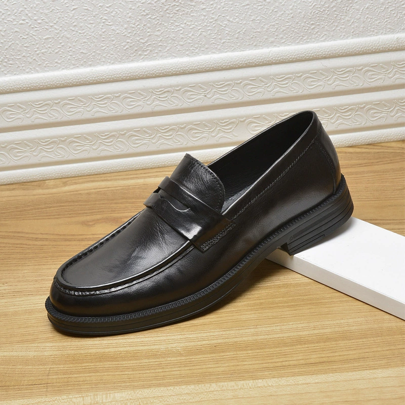 Распродажа мужской обуви, прекратившей производство: Мужские деловые туфли из натуральной кожи, модные слипоны в британском стиле.