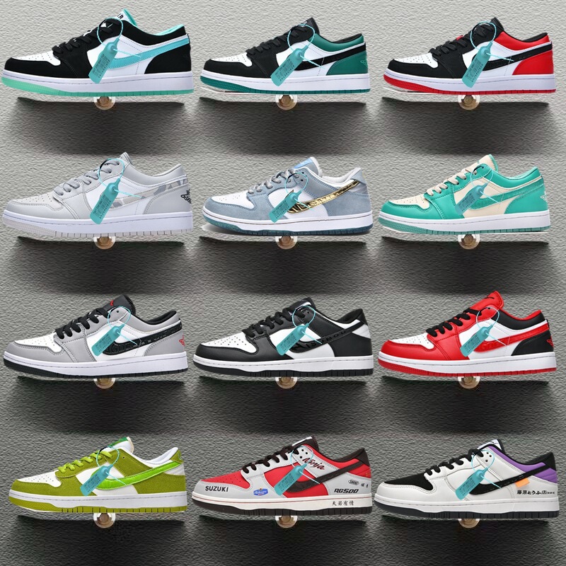 Nike Dunk Black and White Panda Women's Shoes Shadow Gray Couple's Aj White Sneakers Sports Board Shoes Men's Running Shoes