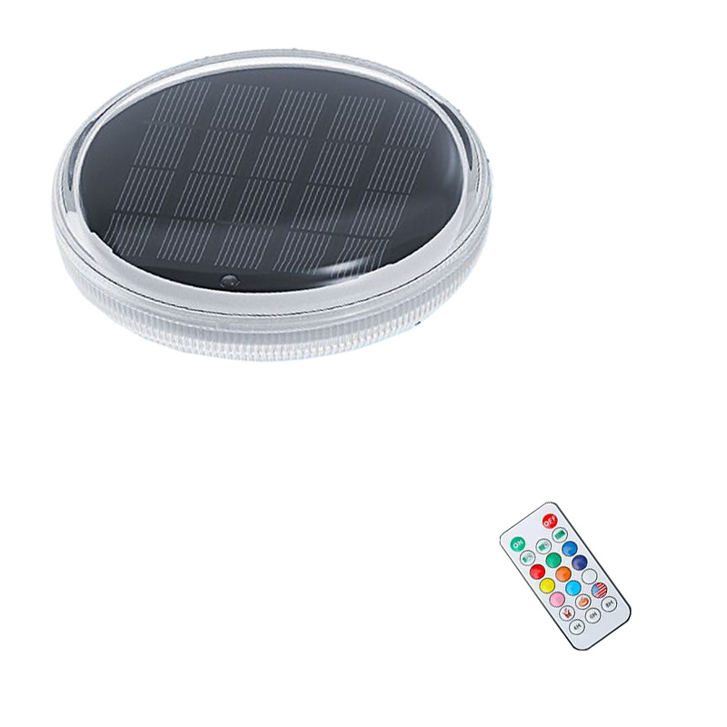 Luz Solar Flotante para Piscina, Impermeable IP67, Control Remoto, Cambio de Color RGB, para Jardín y Exterior