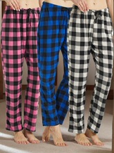 U 20790 Cotton Plaid Pajama Pants ���ʸ���˯�� �羳ŷ��