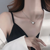 Design necklace, universal chain for key bag , silver 925 sample, light luxury style, trend of season, 2023 collection