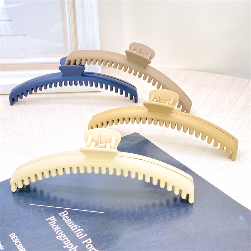 Versión coreana de la pinza de agarre grande de diente denso, pinza para el cabello en la parte posterior de la cabeza de las mujeres